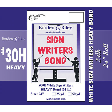 #30 Sign Writers Poster Bond Rolls
