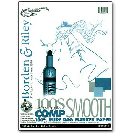 100S Smooth Cotton Comp 100% Rag Marker Paper Pads