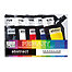 5-color 120ml primary colors set with 8-piece assorted tip set
