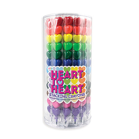 Heart to Heart Stacking Crayons Tub P.O.P. Display
