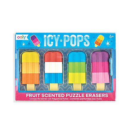 Icy Pops Scented Puzzle Eraser Set