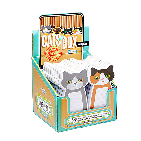 Cats in the Box Notepads P.O.P. Display