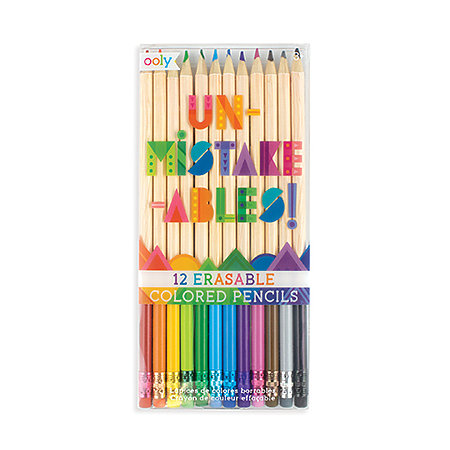 12-Pencil Erasable Colored Pencil Set