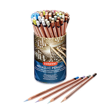 Metallic Pencil Tub