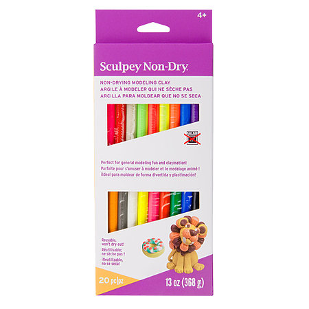 Non-Dry Modeling Clay Color 20-Color Sampler