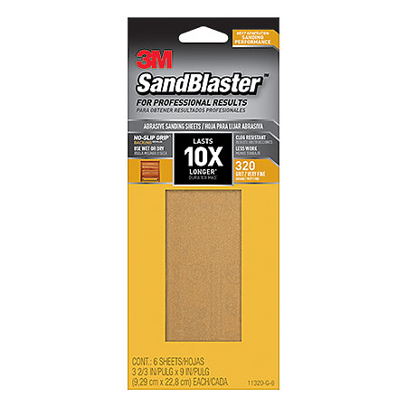 SandBlaster No-Slip Grip Sandpaper