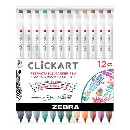 ClickArt Retractable Marker Pen Sets