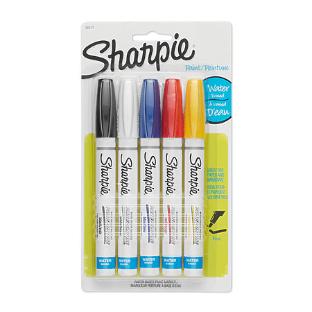 Sharpie Waterbased Paint Marker Set - Gold/Silver/Copper, Metallic Colors,  Extra-Fine Point, Set of
