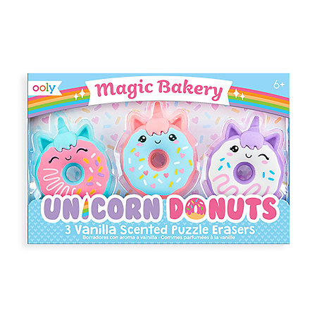 Magic Bakery Unicorn Donuts Scented Puzzle Eraser Set