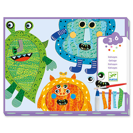 Happy Monsters Tear and Stick Collage Kit