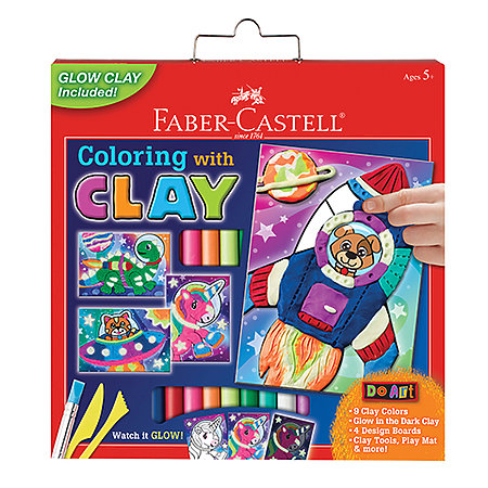 Do Art Coloring with Clay Pets in Space Kit
