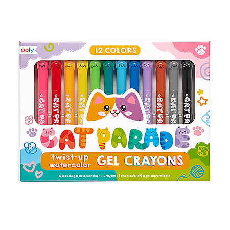 Cat Parade Watercolor Gel Crayon Set