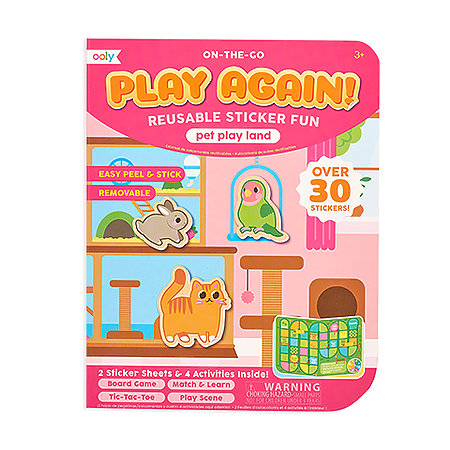 Play Again! Mini Activity Reusable Sticker Books