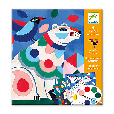 Fanciful Bestiary Watercolor Painting Cards Activity Kit