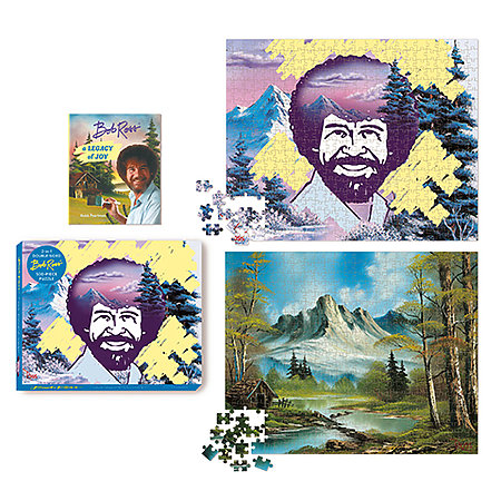 Bob Ross 2-in-1 Double-Sided 500-Piece Puzzle