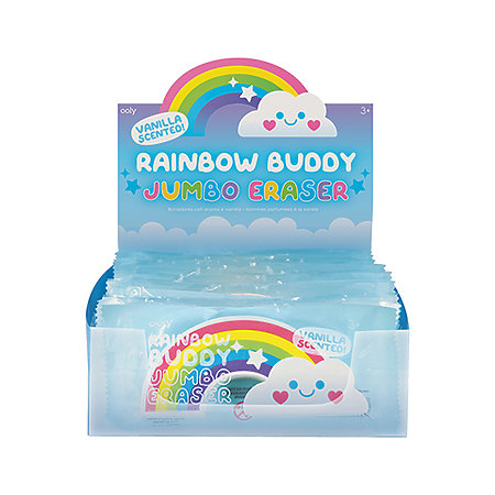 Rainbow Buddy Jumbo Eraser Set P.O.P. Display