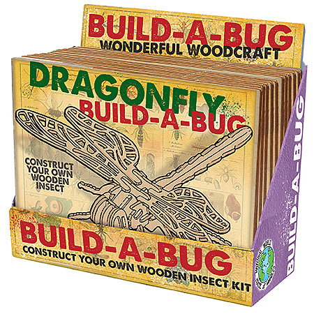 Build-A-Bug Wooden Insect Kit P.O.P. Display