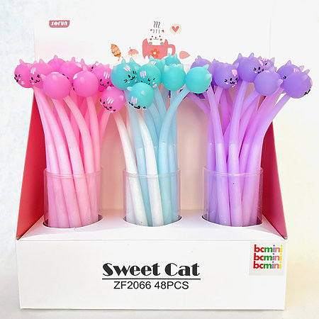 Sweet Cat Wiggle Gel Pen P.O.P. Display