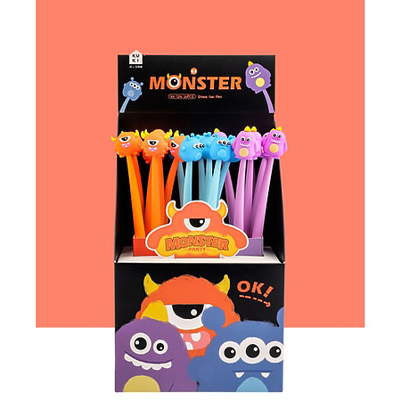 Monster Wiggle Gel Pen P.O.P. Display