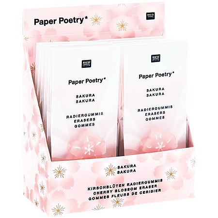 Sakura-Shaped Eraser P.O.P. Display