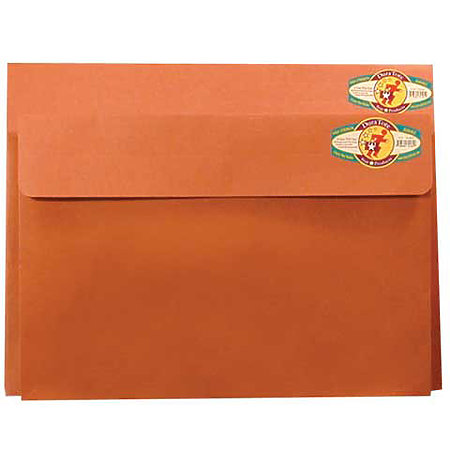 Red Fiber Art Envelopes & Expanding Portfolios