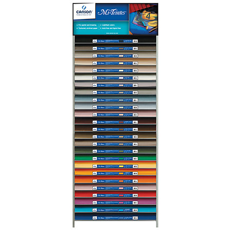 Mi-Teintes 19" x 25" Sheet 50-Color Assortment Display