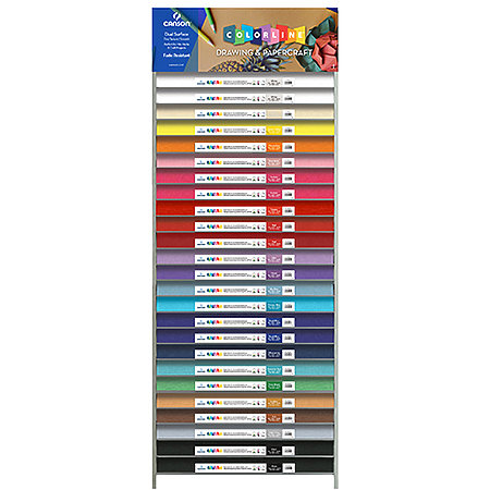 Colorline 300gsm 19" x 25" 25-Shelf Assortment Display