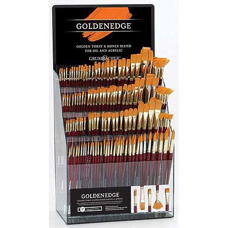 Goldenedge Gold Toray Brush Assortment Display