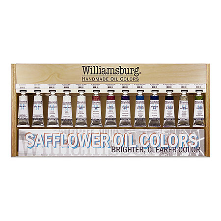 Williamsburg 37ml Safflower Oil Colors Assortment Display 11 Facings