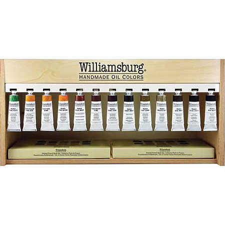 Williamsburg 37ml Handmade French Earth Oil Color Assortment Display