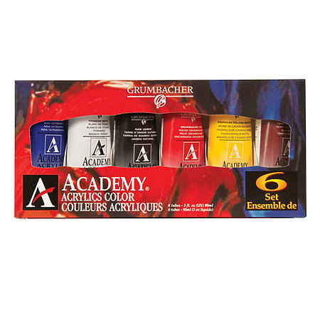 Academy Acrylics 6-Color Set