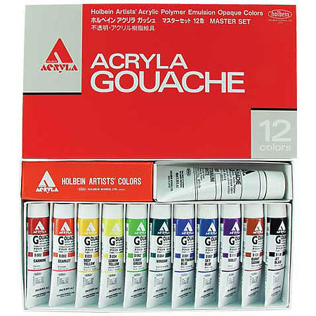 Acryla Gouache 12-Color Master Set