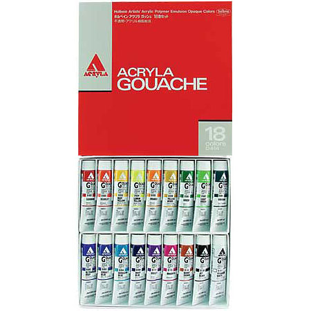 Acryla Gouache 18-Color 20ml Set