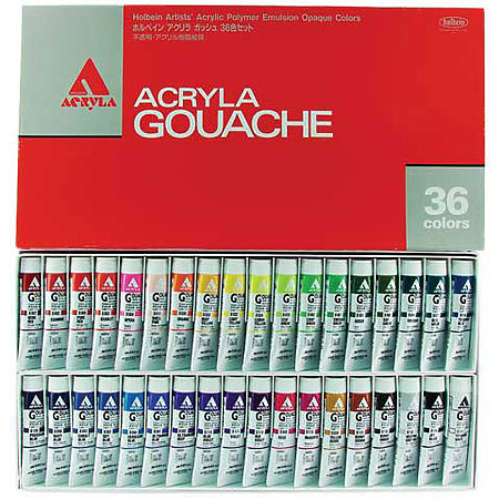 Acryla Gouache 36-Color 20ml Set
