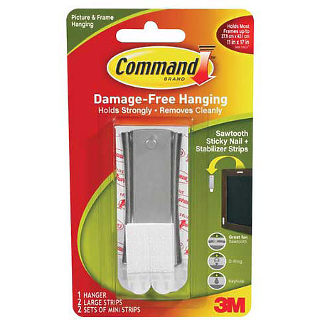 Command Sawtooth Sticky Nail Hanger