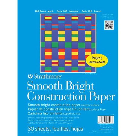 Kids Smooth Bright Construction Paper Pad