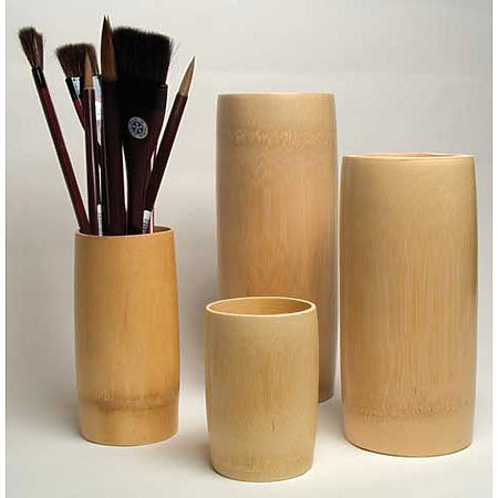 Bamboo Brush Vases