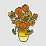 vincent van gogh - sunflowers, 6/pkg.