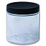 8 oz. clear jar (plastic wide-mouth with lid)