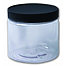 16 oz. clear jar (plastic wide-mouth with lid)