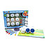 9 stamps, 1 washable ink pad, 20 educational activity sheets & 6 softies tri-grip crayons.