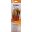 6-brush golden taklon brush set   round 1,6,12, liner 2, angle shader  1/2, wash 3/4