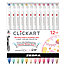 12-pen light colors palette set
